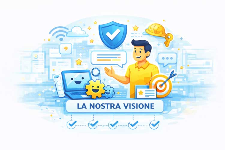 immagine con la scritta visione digitale